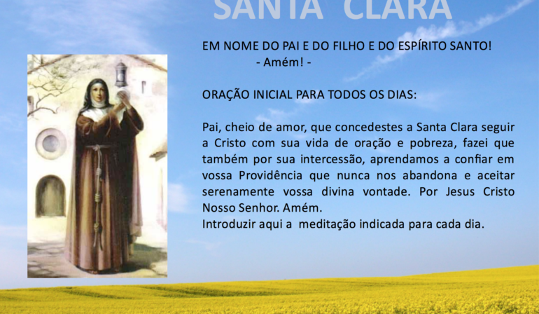 Novena em Honra de Santa Clara